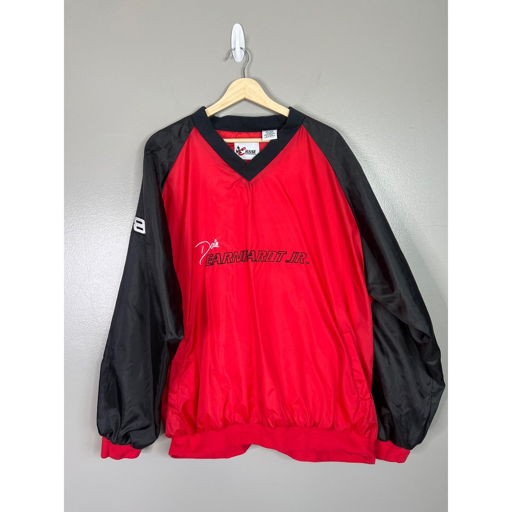 Vintage NASCAR Dale Earnhardt Jr‎ 8 nylon pull over windbreaker Chase Authentics